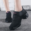 Fly Knitting Upper Custom Air Cushioning Casual Shoes Size 35-40 Salsa Tango Training Activities Sneakers Women's Dancing Shoes